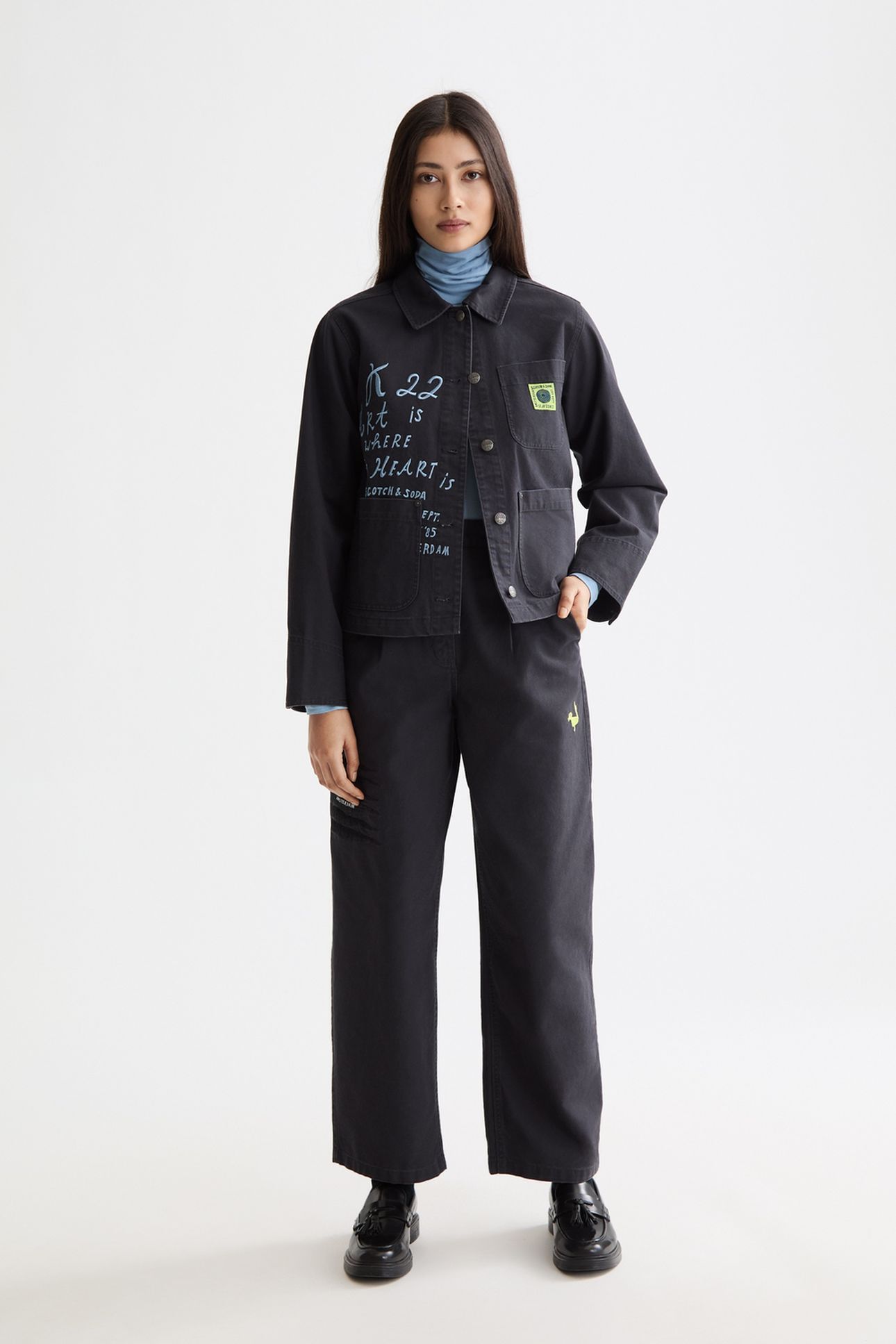 WASHED WORKWEAR JACKET CHARCOAL ART 2