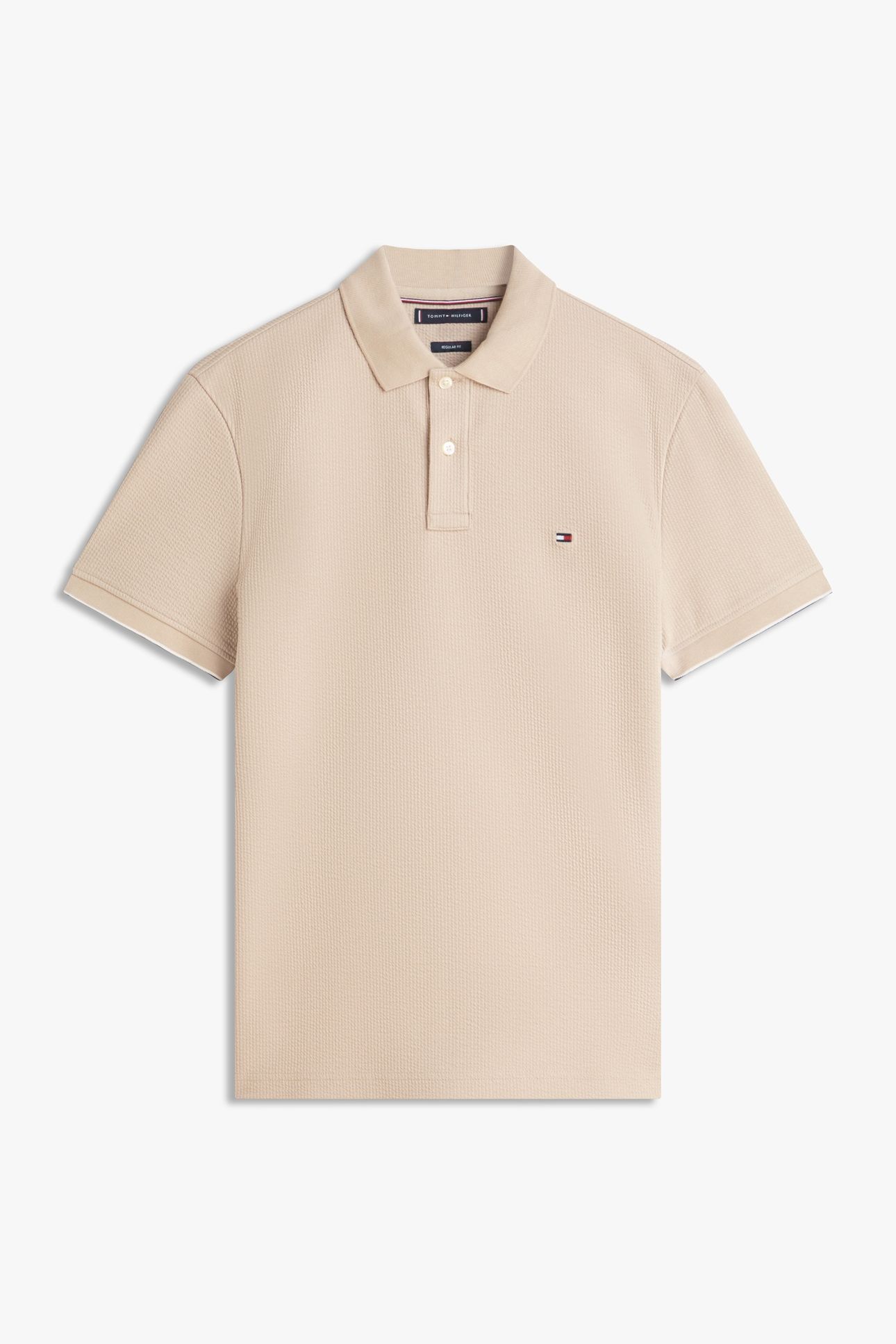 SEERSUCKER REGULAR POLO SANDALWOOD 5