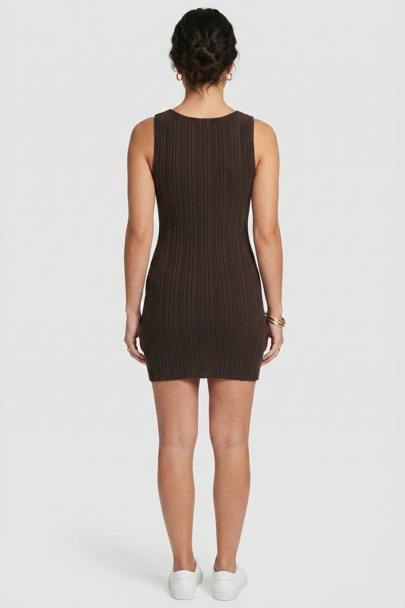 BELLE DRESS BROWN 2