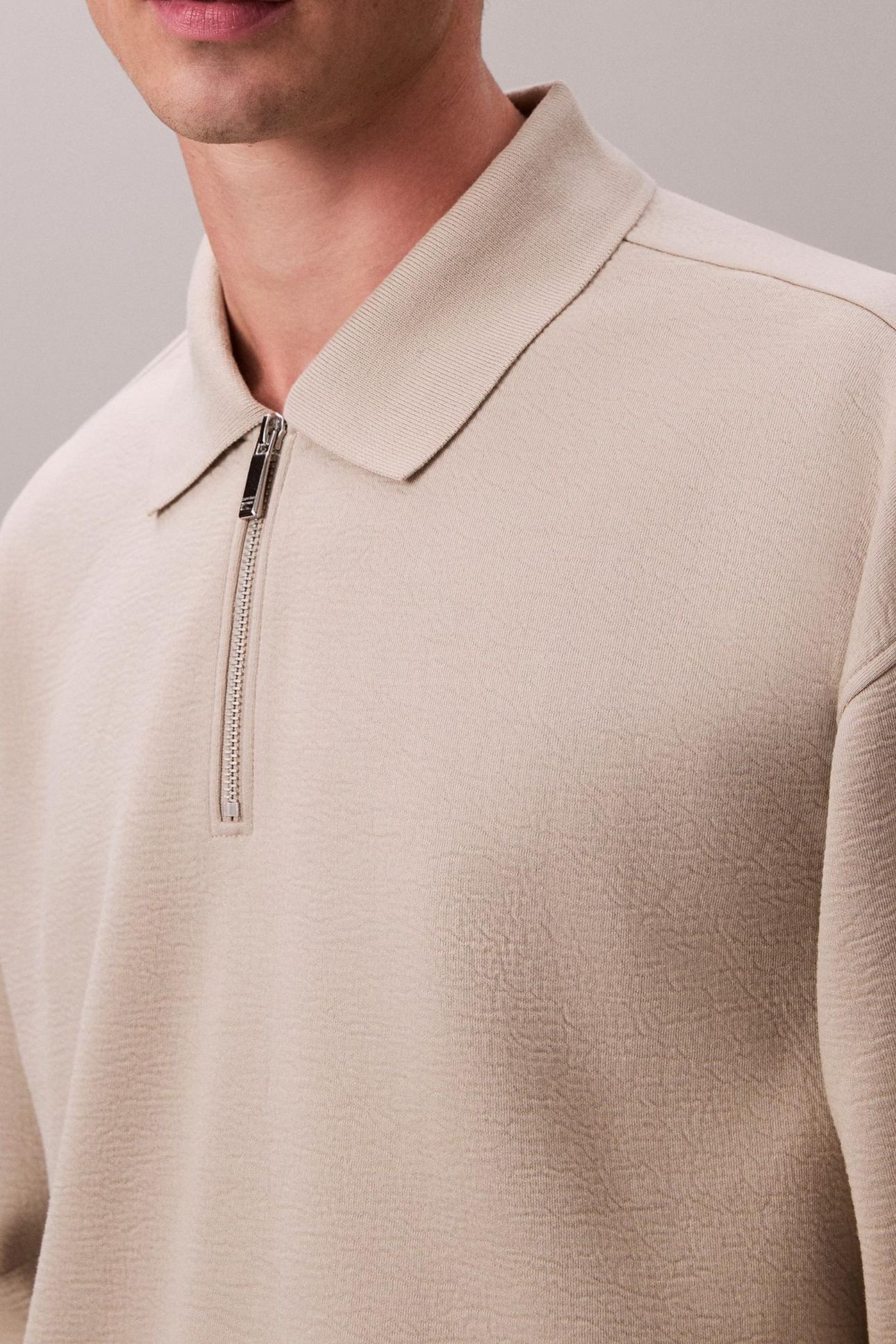 LS CRINKLE CREPE POLO ANCIENT MARBLE 5