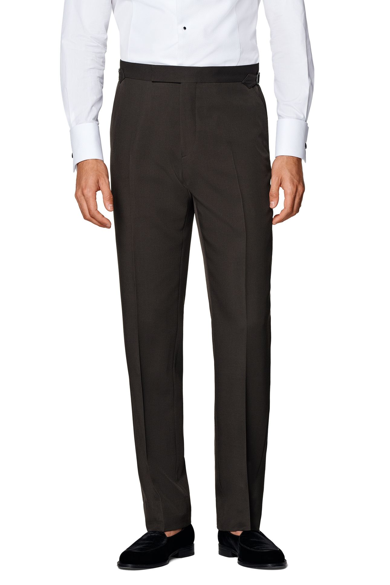 MILANO PURE WOOL S120 NESTED TUXEDOS DARK BROWN 2