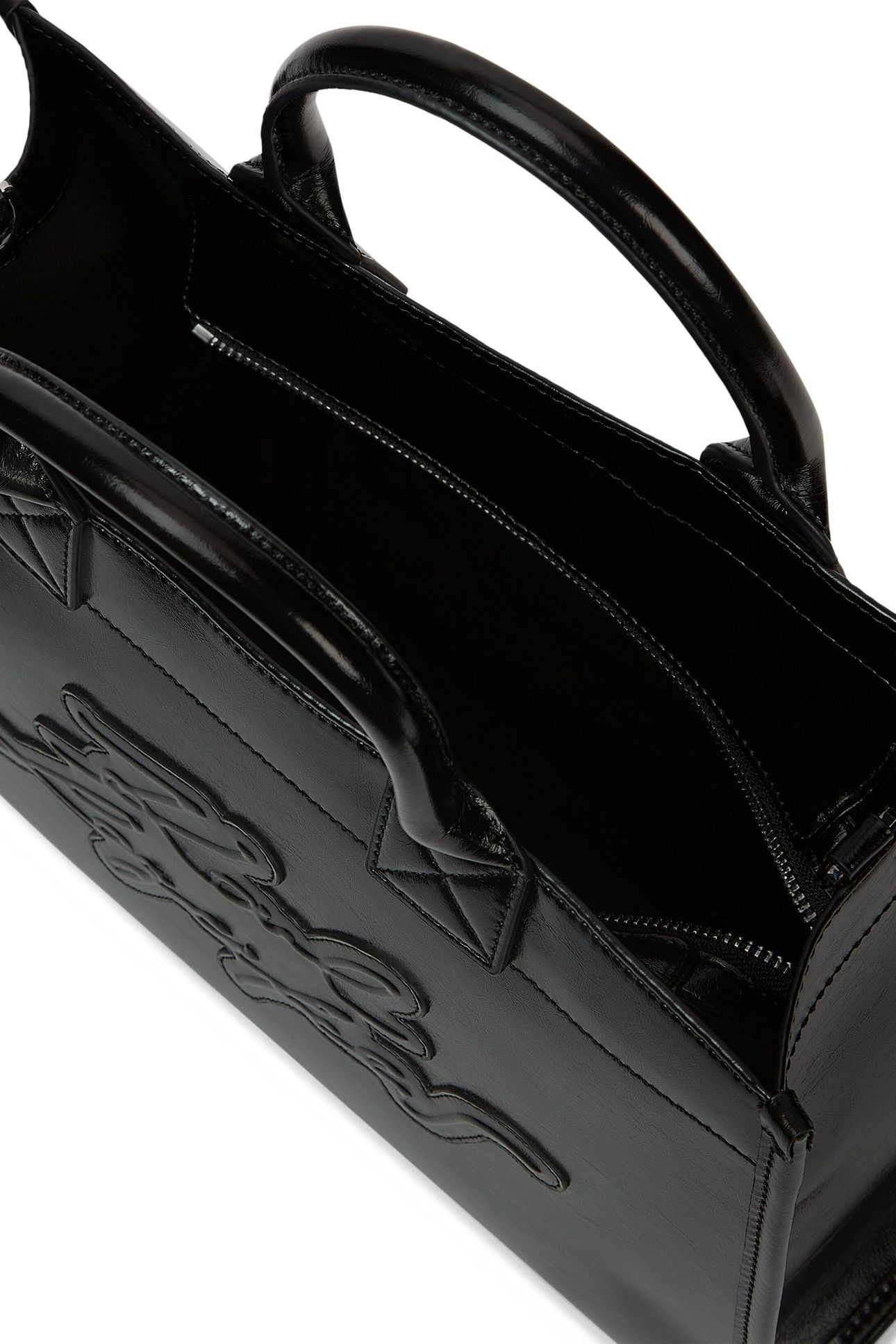 K/SHOPPER TEXT TOTE BLACK 3