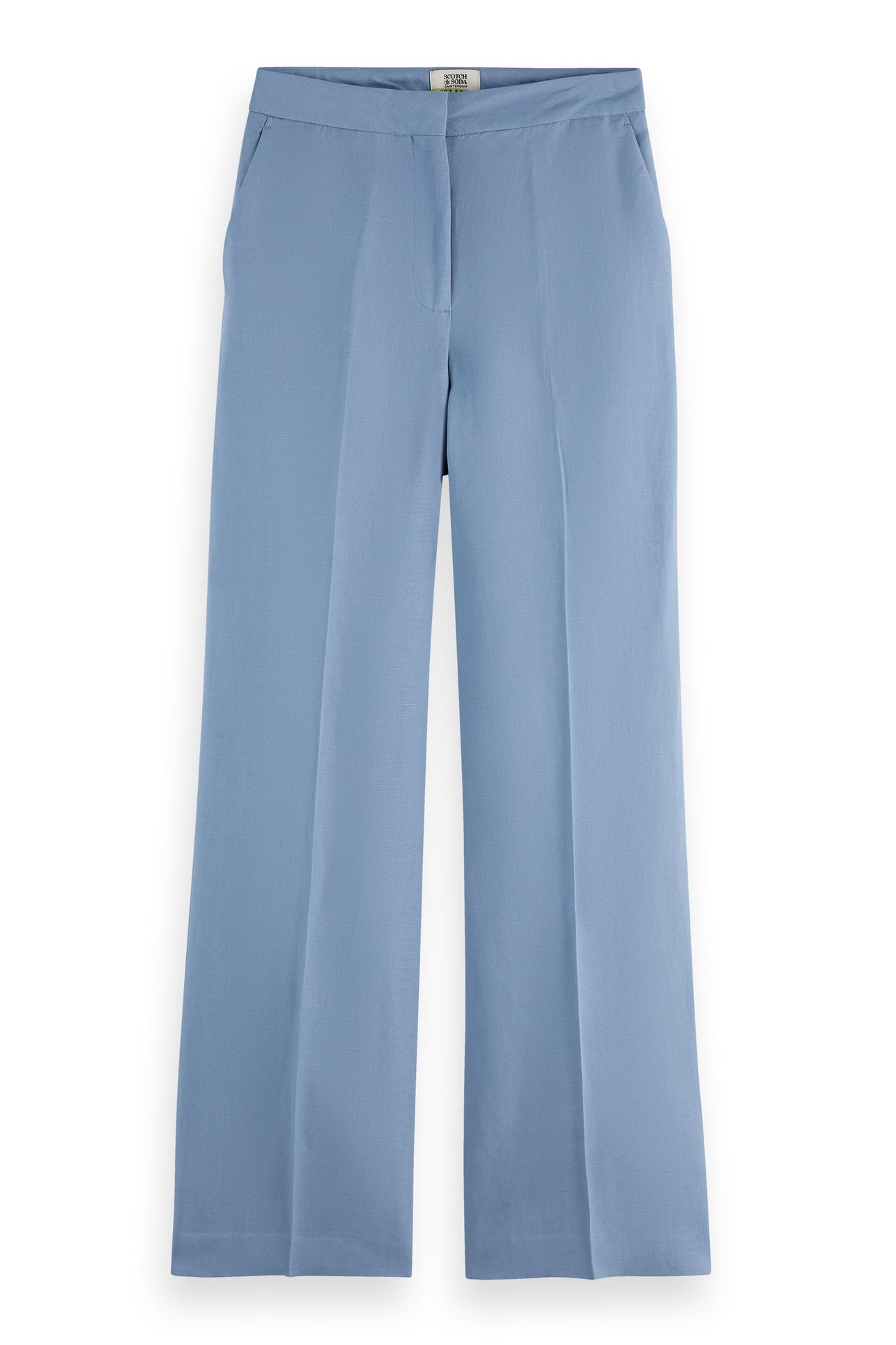 EDIE - HIGH RISE WIDE LEG DRAPEY PANT FADED DENIM 4