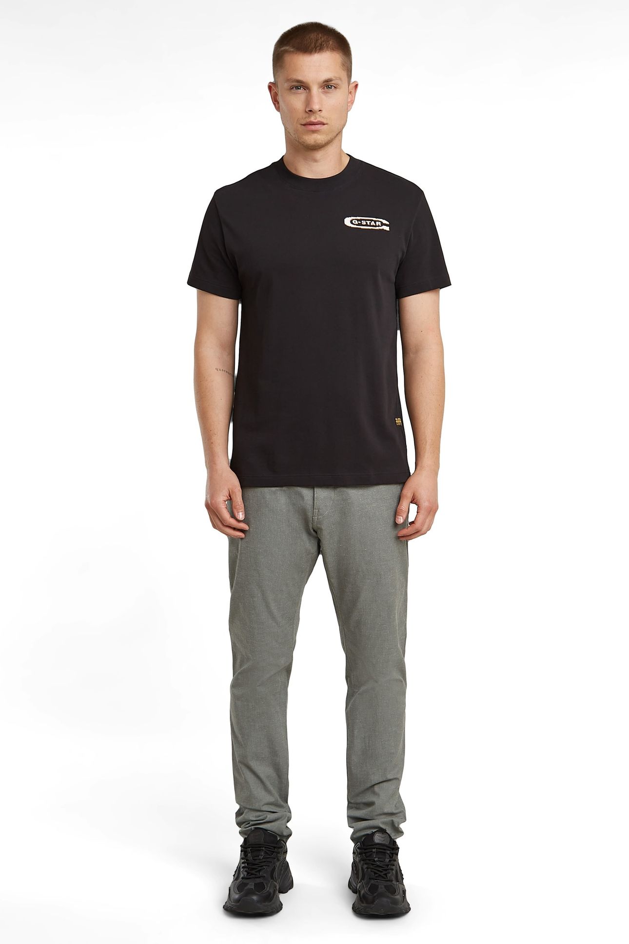BRONSON 3.0 SLIM CHINO GREY/MILK DOBBY 1