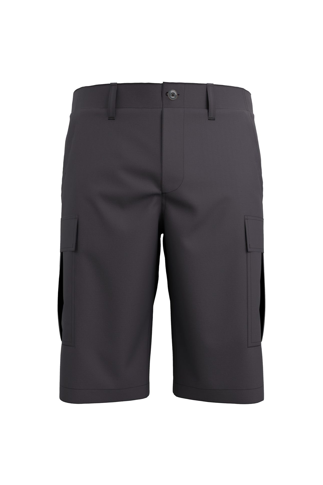 TWILL CARGO SHORT DARK GREY 1