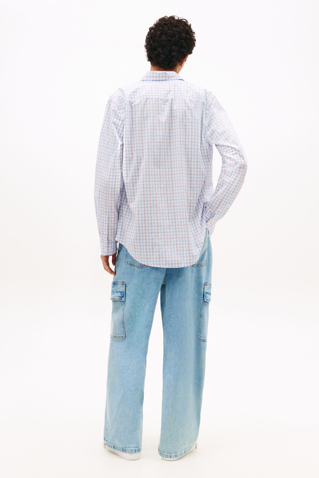 TJM REGULAR CHECK POPLIN SHIRT ECRU CHECK 3