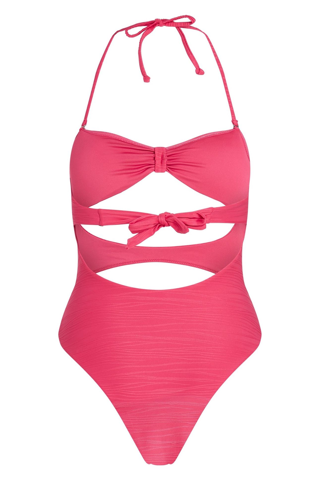KARL RIB RIO SWIMSUIT BRIGHT ROSE 6