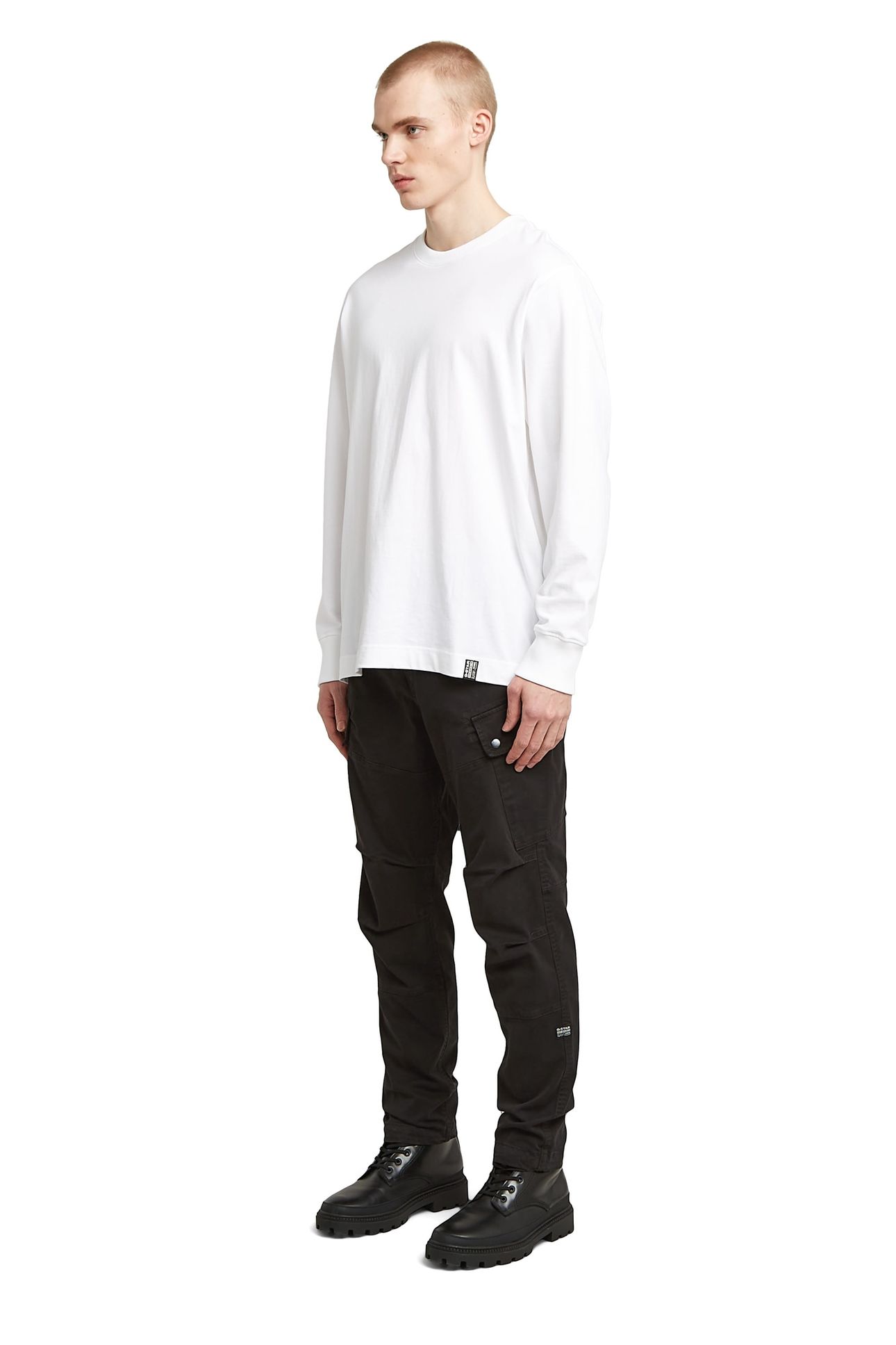 ROXIC STRAIGHT TAPERED CARGO PANT BLACK 2