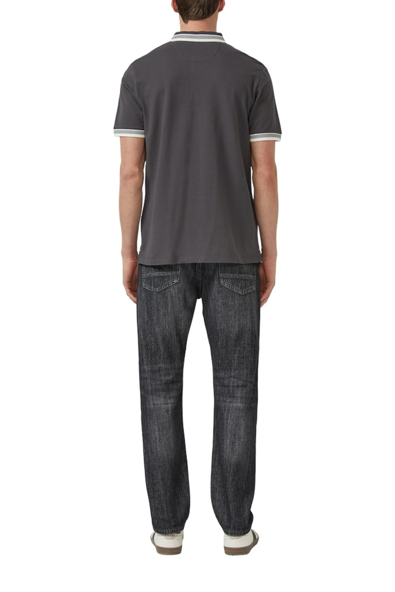 S.OLIVER POLOSHIRTS GREY/BLACK 5