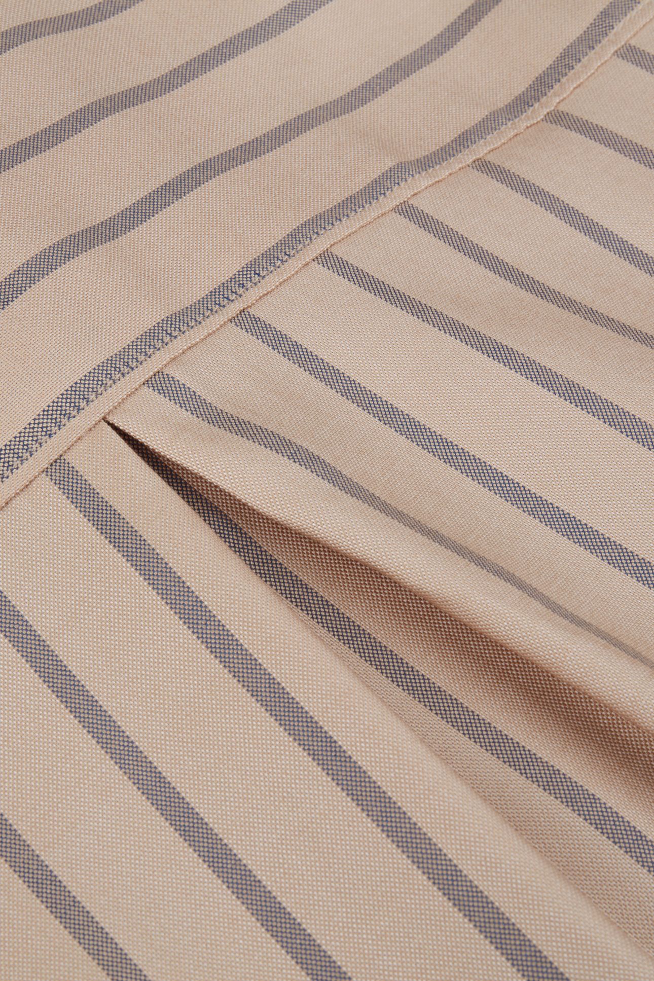 DINA SHIRT, LONG BEIGE STRIPE 5