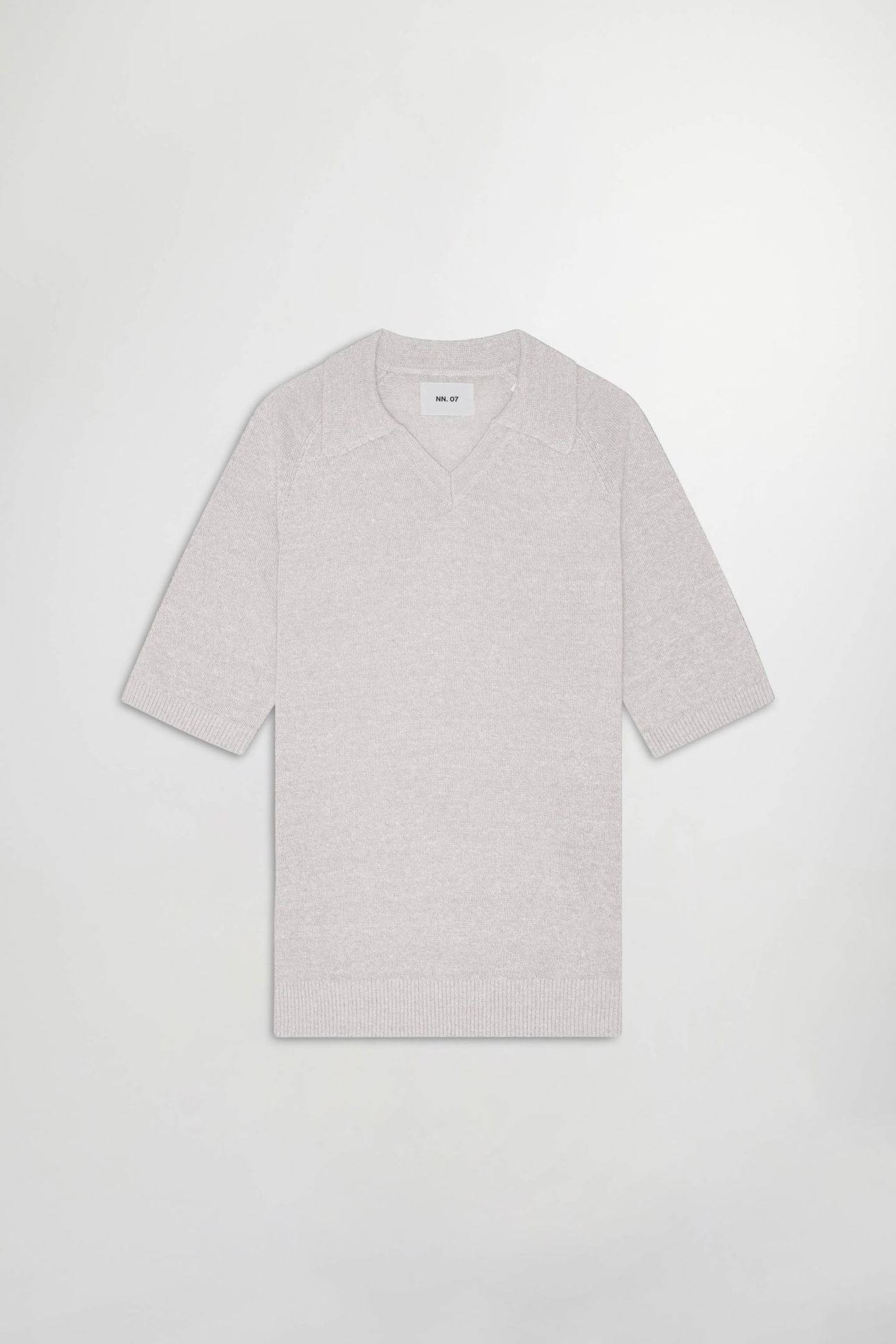 CALE V-NECK POLO 6565 KNIT WINTER SKY 4
