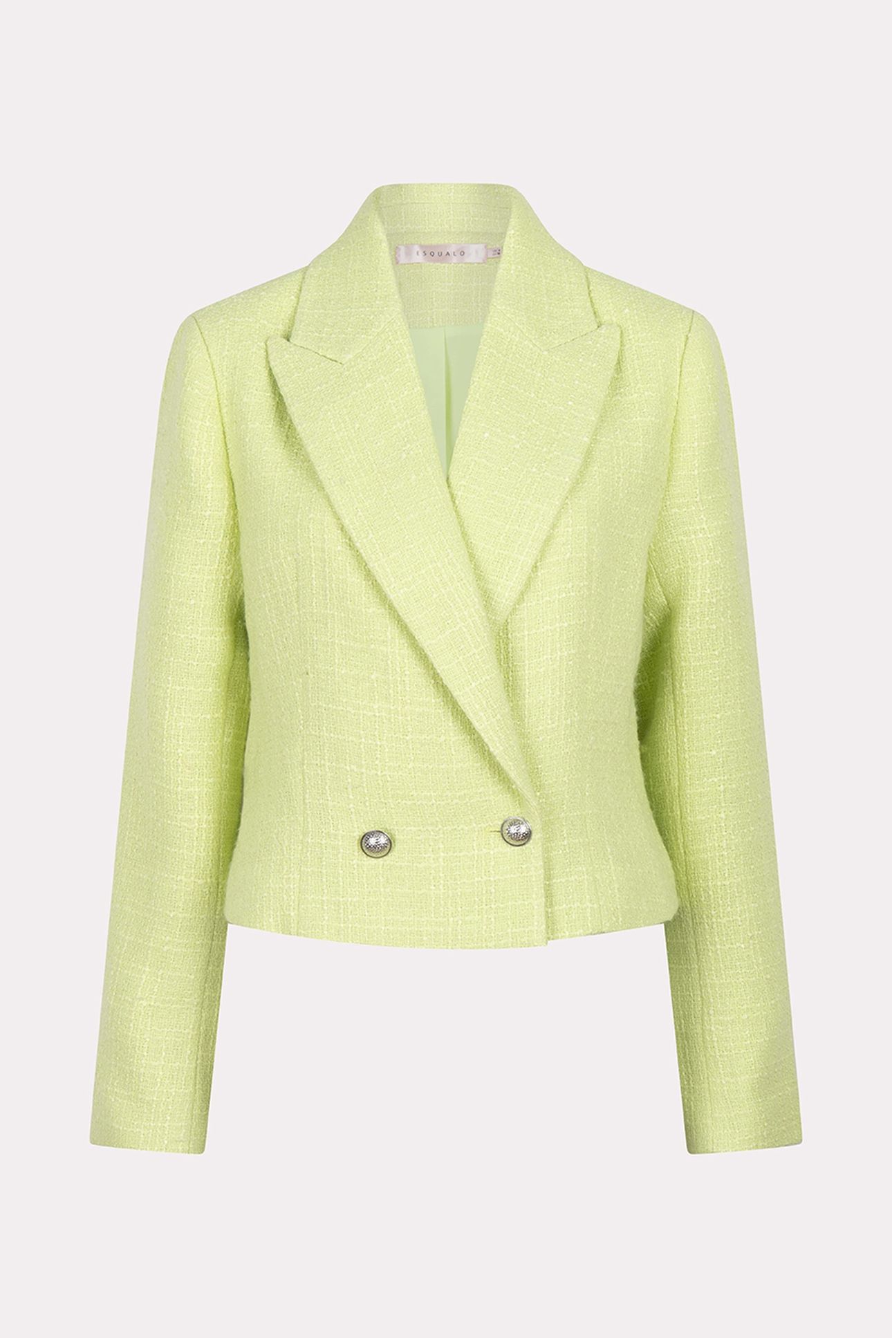 BLAZER DOUBLE BREASTED TWEED APPLE GREEN 4