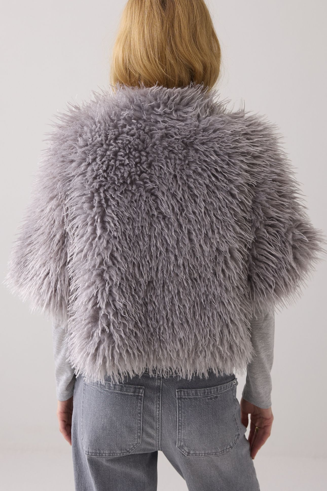 JACKET FAUX FURRY MIST 3