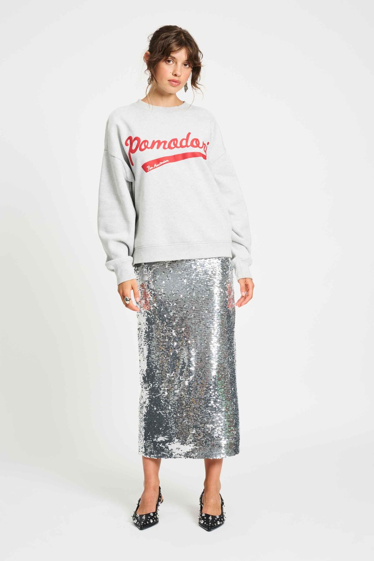 SKIRT - SEQUINS SILVER 2