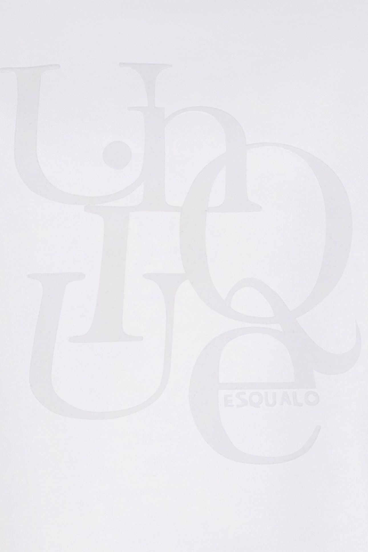 SWEATER FLOCK PRINT “UNIQUE OFF WHITE 7