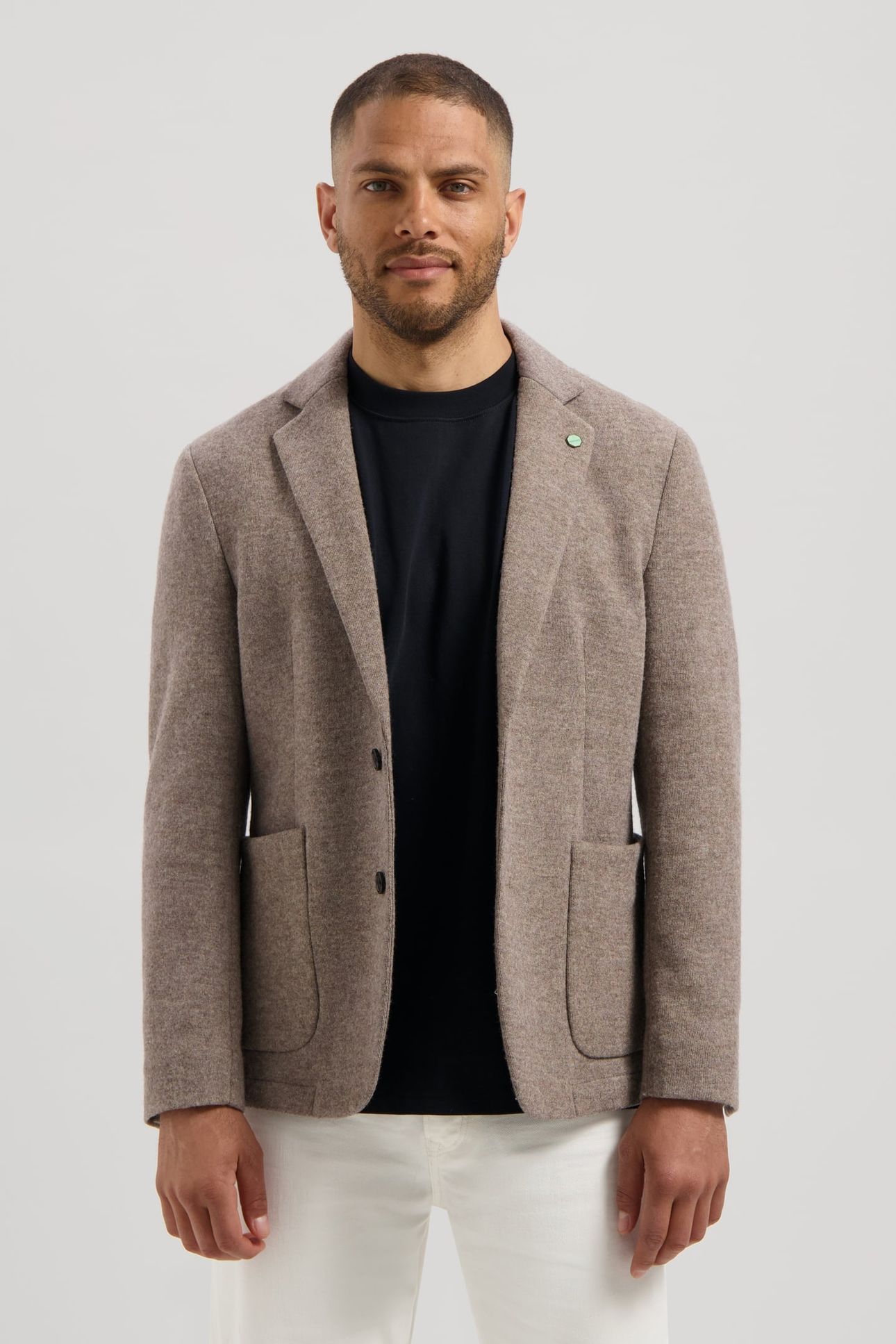 DS_SIMMON KNIT BLAZER VINTAGE KHAKI 1