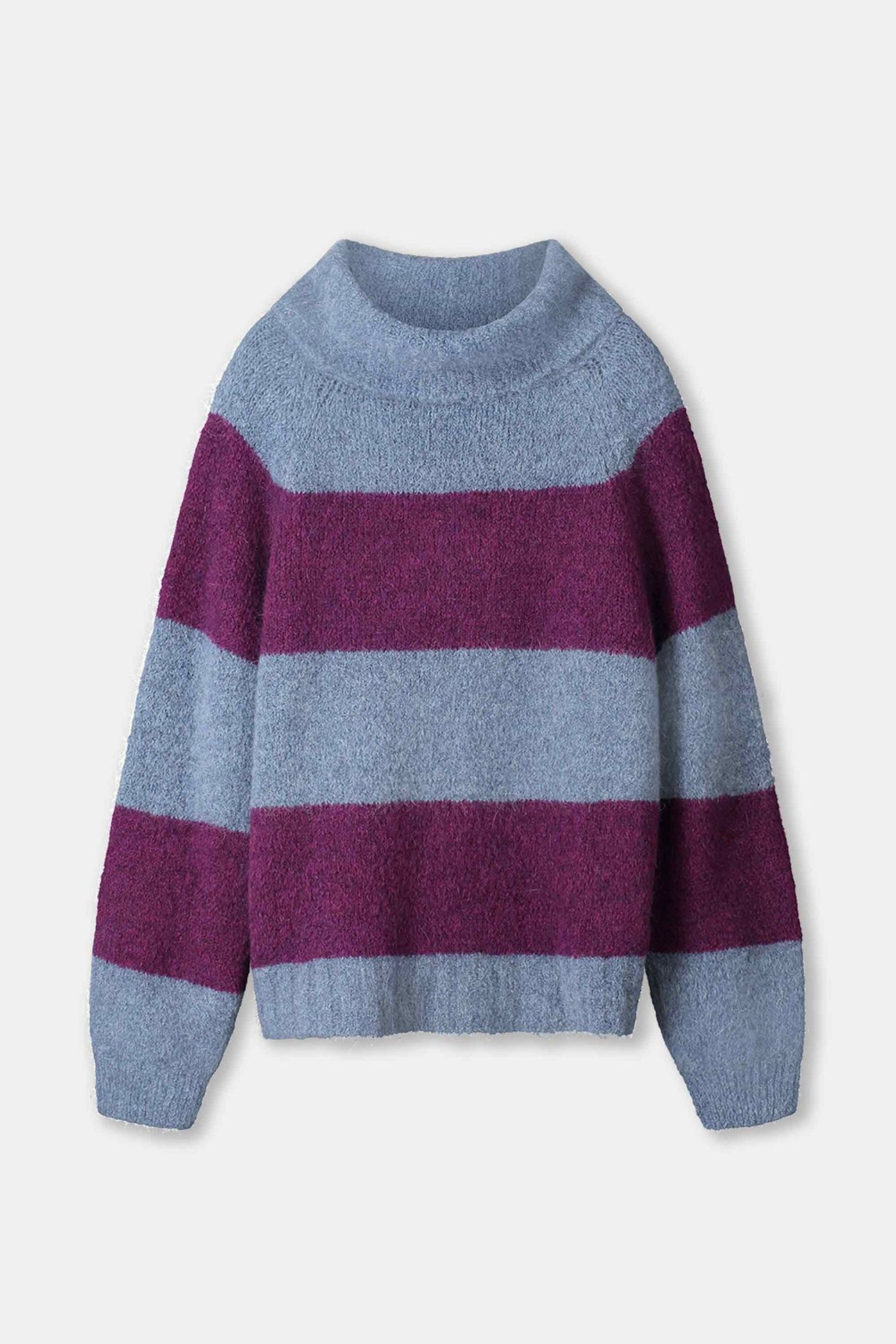 PULLOVER - PLUM STRIPES 6