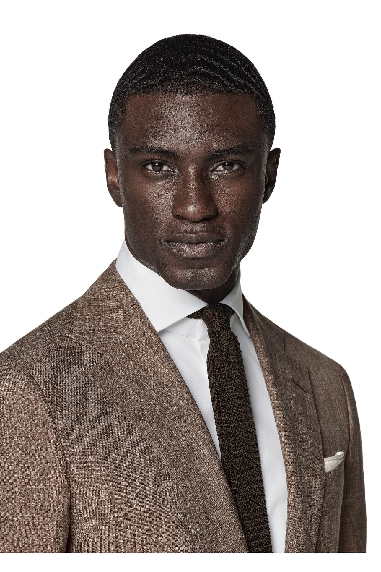 HAVANA-MID BROWN-WOOL SILK LINEN NESTED SUITS MID BROWN 3