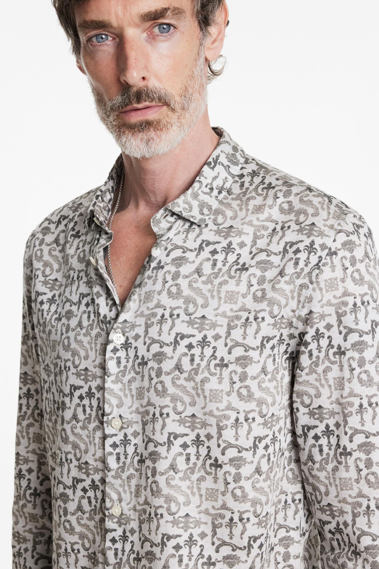 ROSS LS SHIRT GREY MIST 2