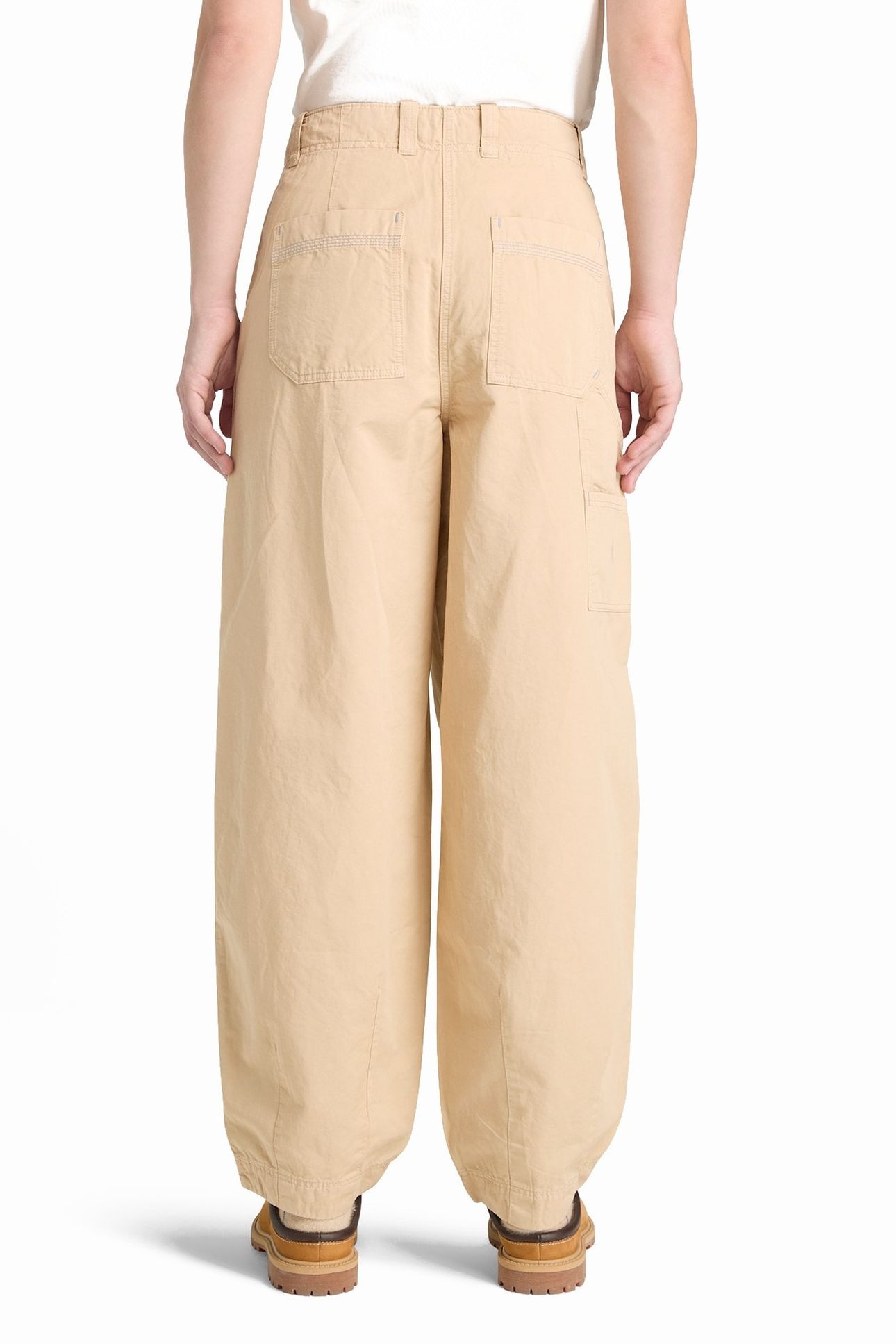 UTILITY COTTON LINEN PANTS MEDIUM BEIGE 4
