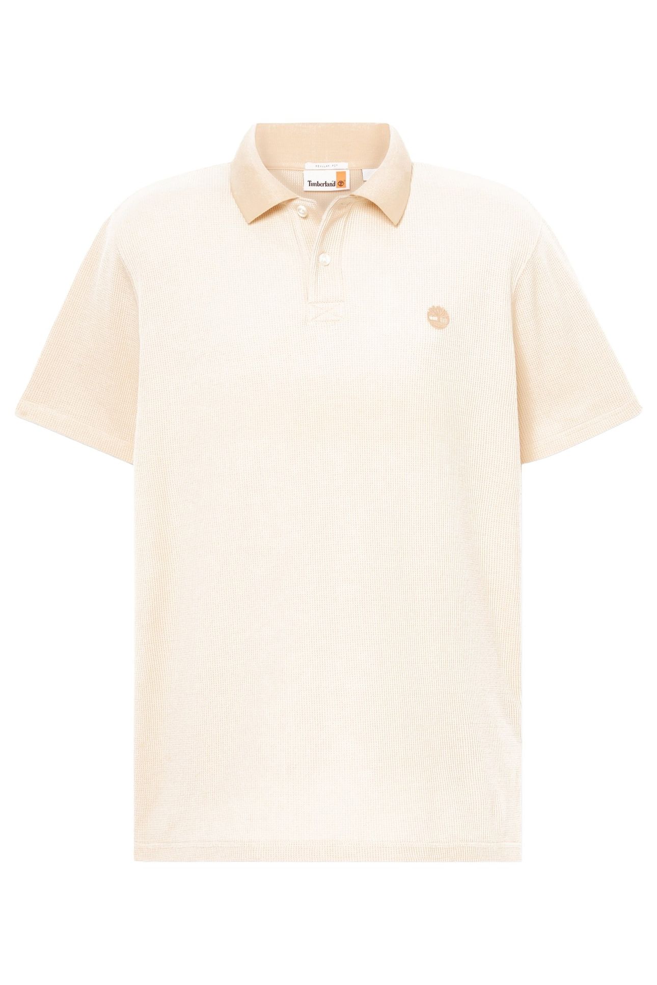 WAFFLE SHORT SLEEVE POLO NATURAL 4