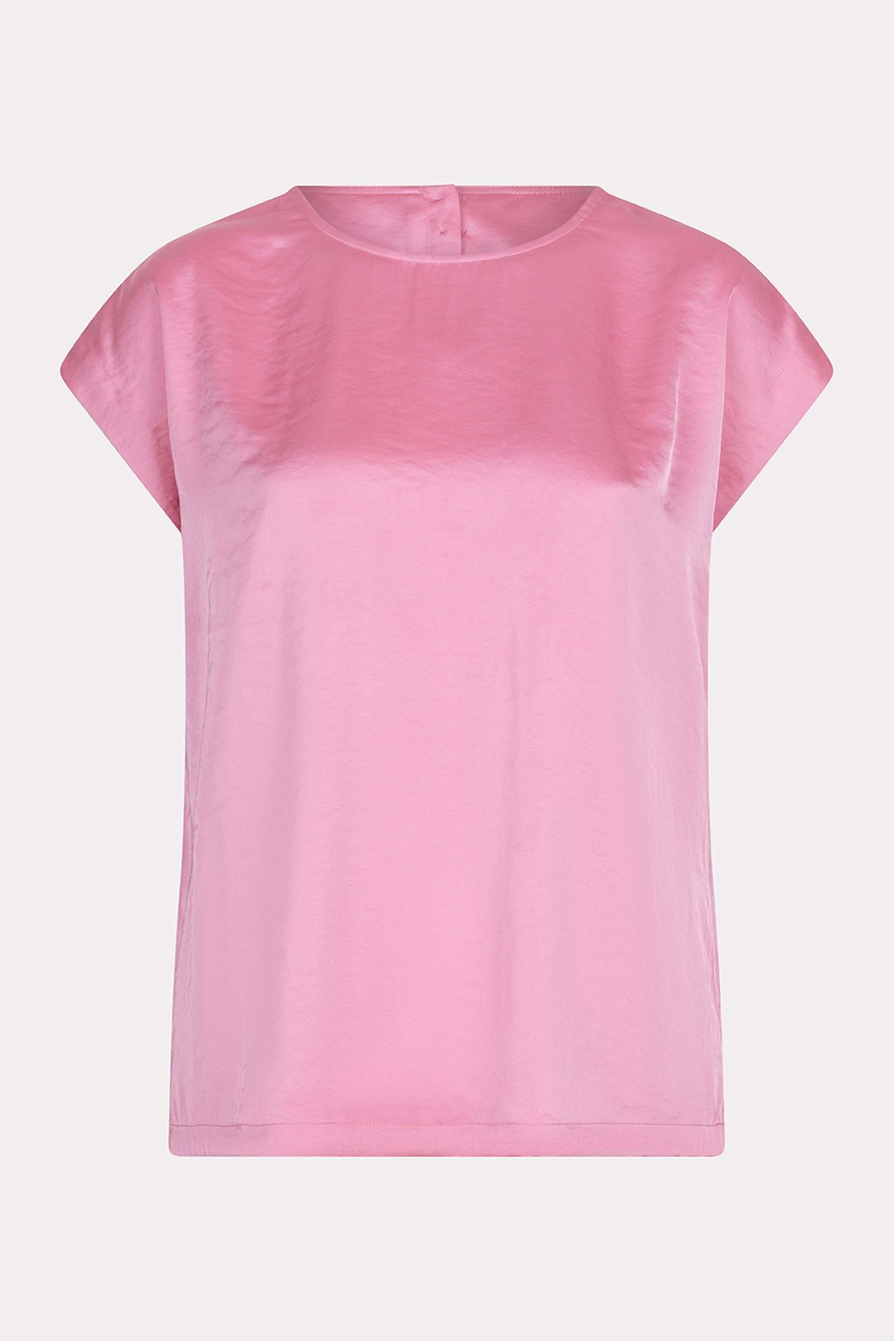 BLOUSE R-NECK SATIN LOOK ROSE 5