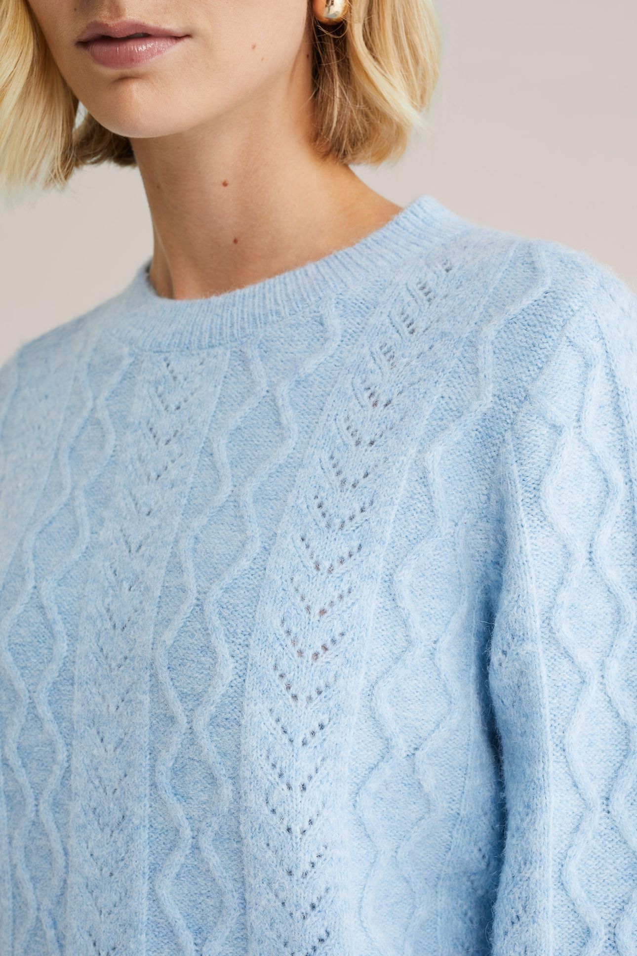 KNITTED PULLOVER LIGHT BLUE 5