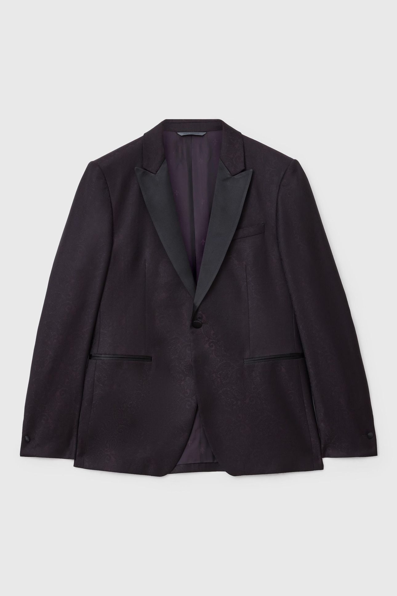 GLEN TUXEDO JACKET - AUSTIN FIT - ONE BU PLUM 2
