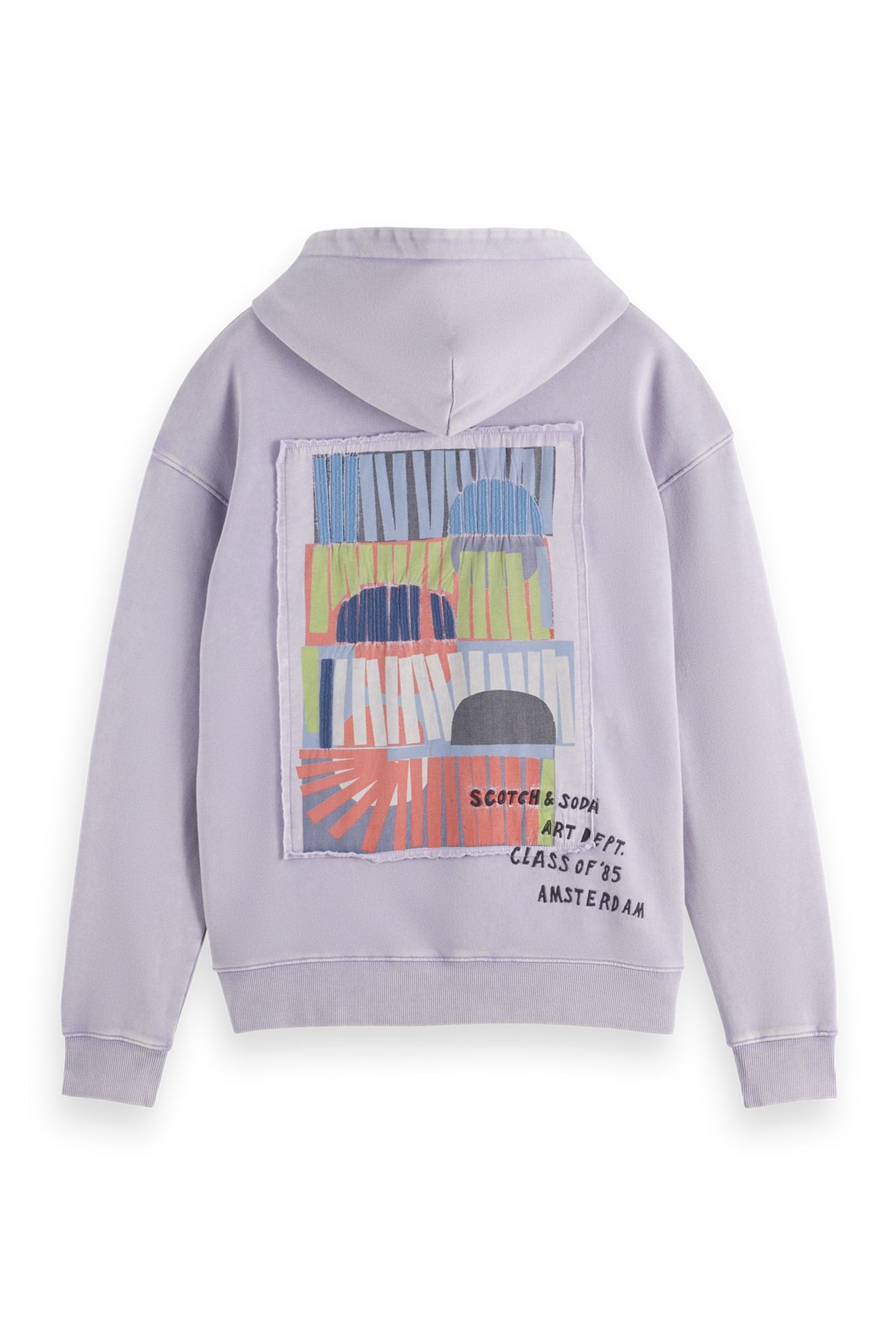 RELAXED-FIT ARTWORK HOODIE LANGUID LAVENDER 2