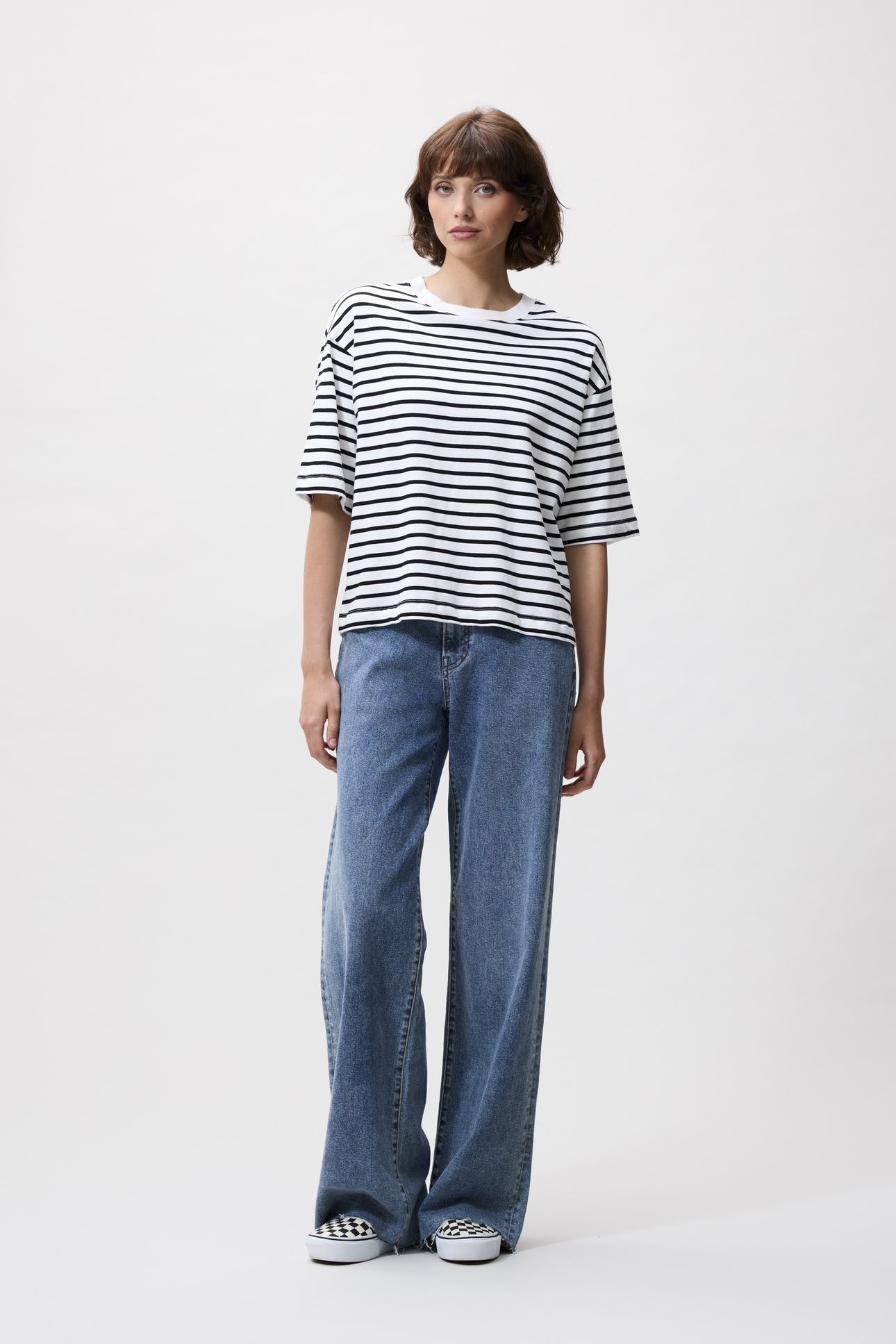 LOOSE FIT STRIPED TSHIRT BLACK 2