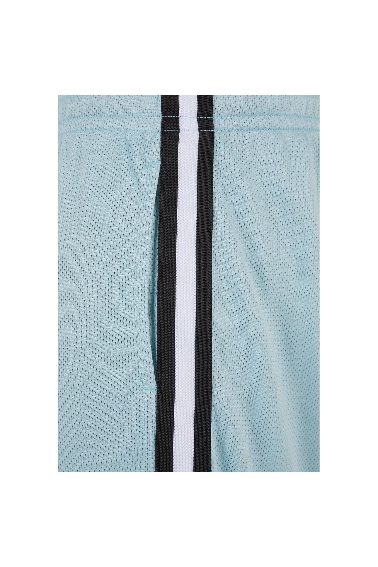 STRIPES MESH SHORTS OCEANBLUE/BLACK/WHITE 5
