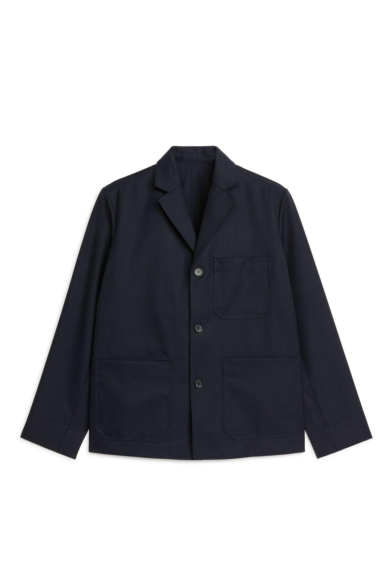 DOVAS WOOL TWILL JACKET BLACK 3