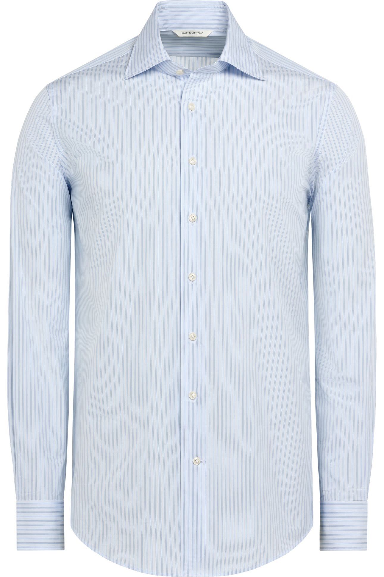 RETRO STRIPE FORMAL SHIRTS LIGHT BLUE 5