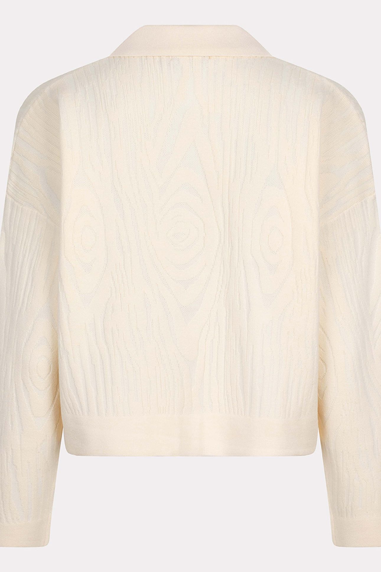 CARDIGAN JACQUARD 2TONE OFF WHITE 6