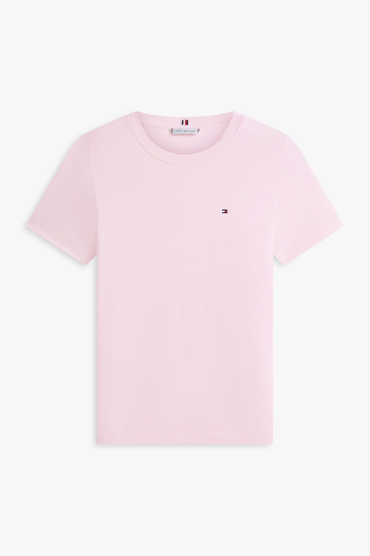 SLIM CODY C-NECK SS TEE FINE STP BONITA PINK/ECRU 4