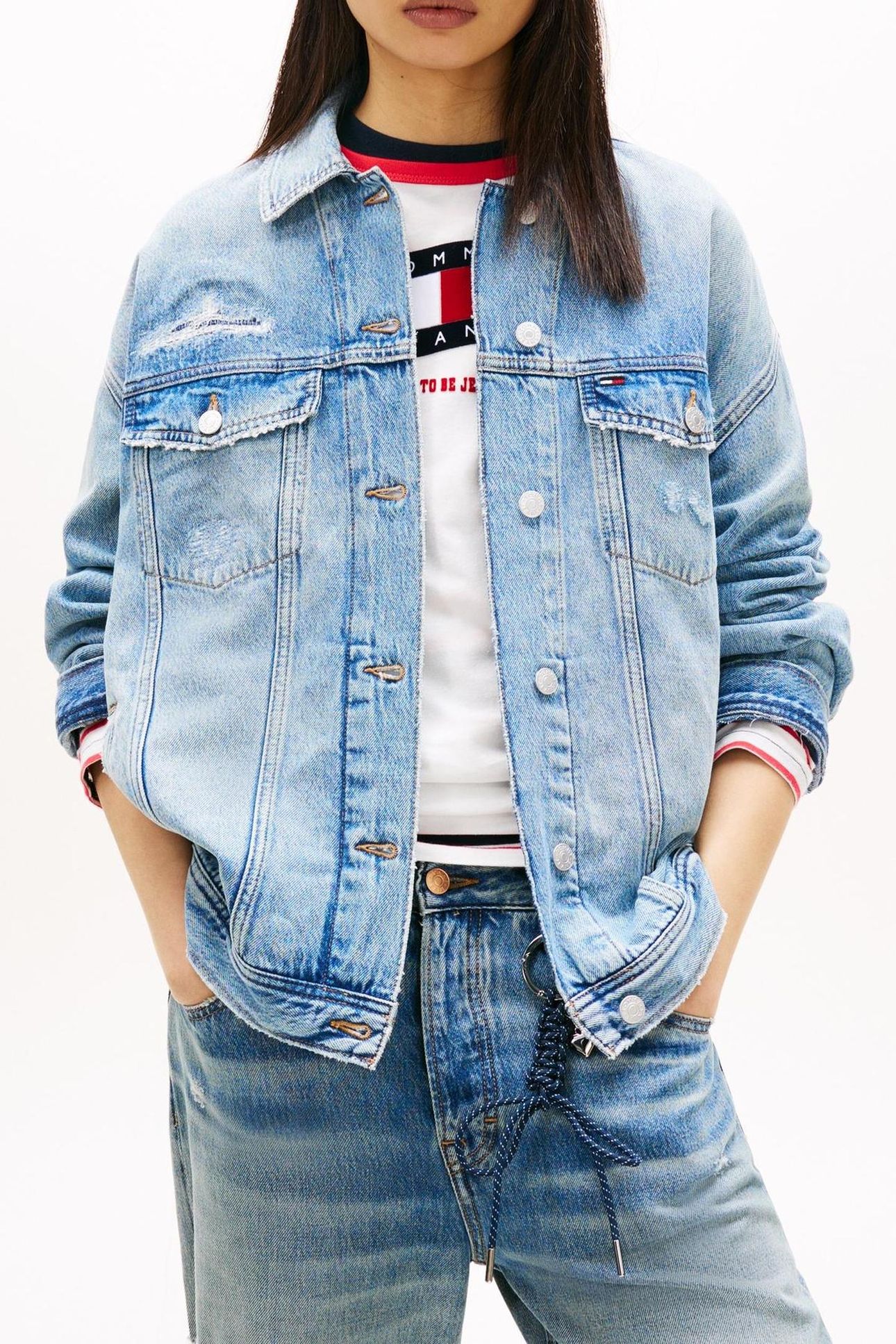 OVERSIZED TRUCKER JACKET DENIM LIGHT 2