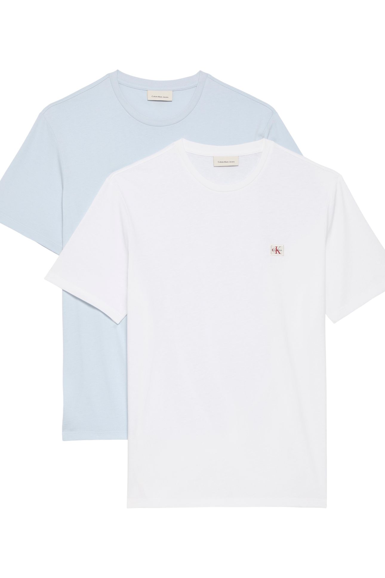 SS BADGE TEE 2-PACK BRIGHT WHITE/PLEIN AIR 1