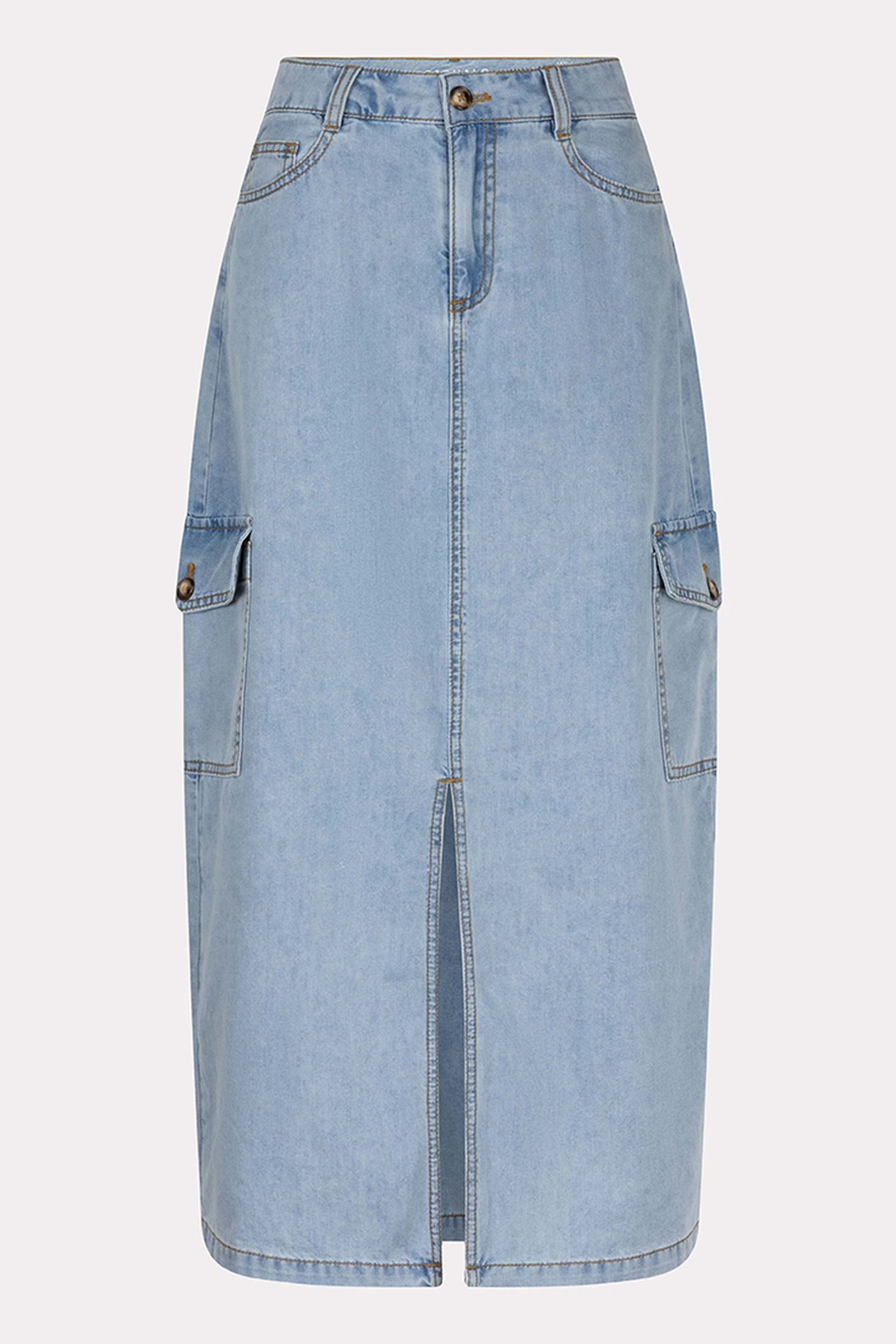 SKIRT CARGO MIDI JEANS BLUE 6