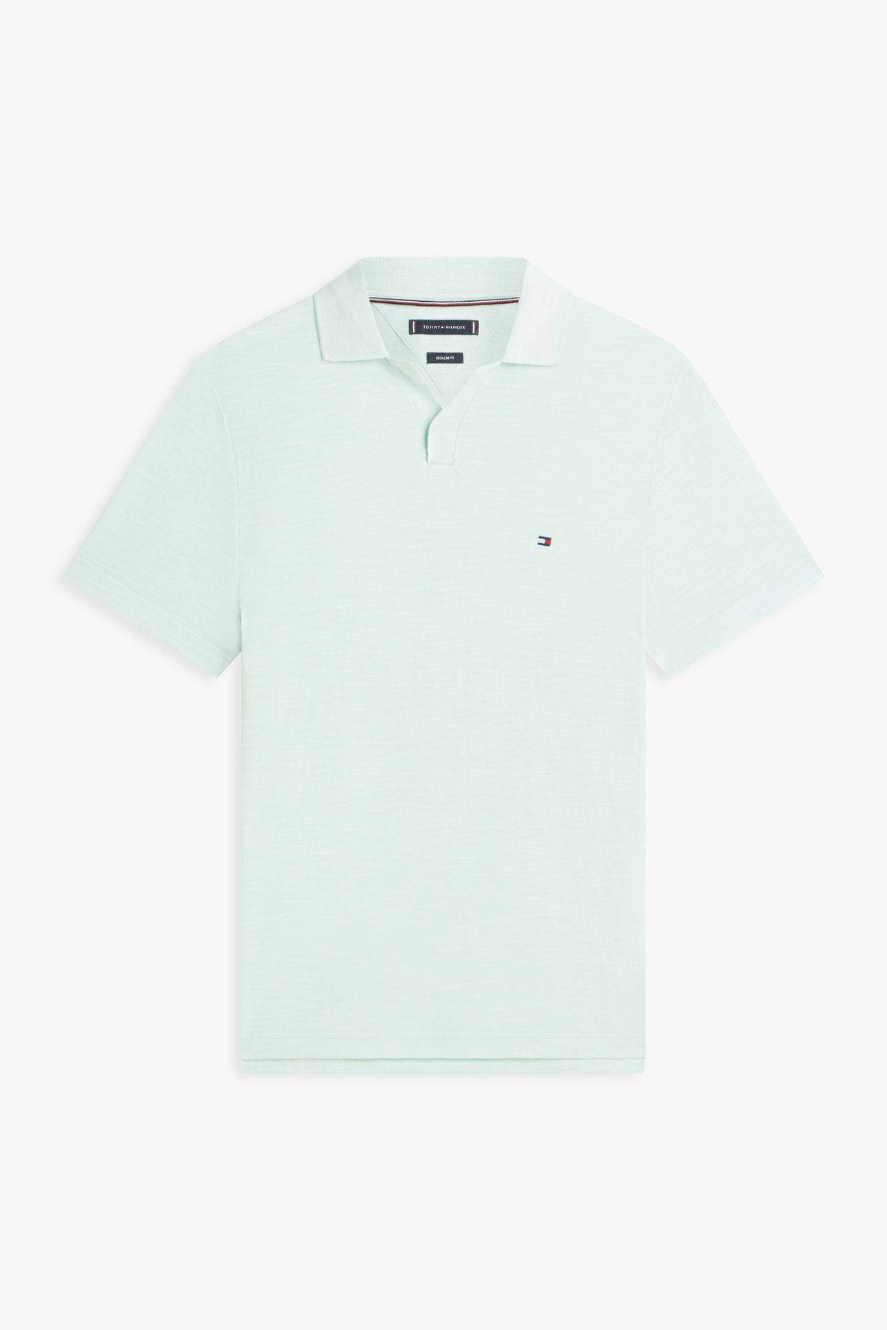 SLUB OXFORD PIQUE POLO CRUSHED MINT/WHITE 4
