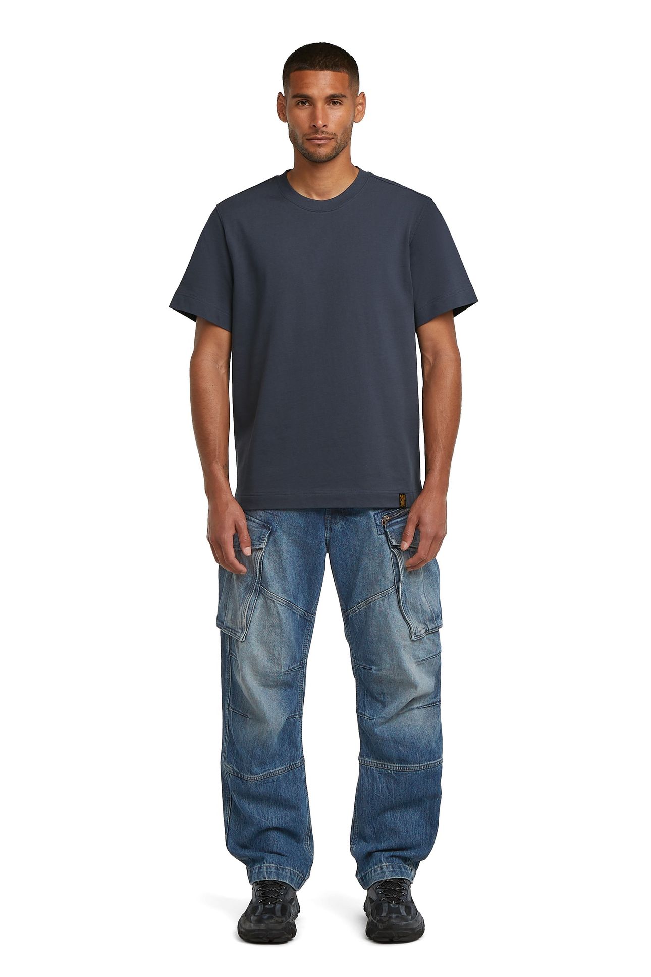 ROVIC 3D LOOSE DENIM WORN IN MOUNTAIN DUSK 2