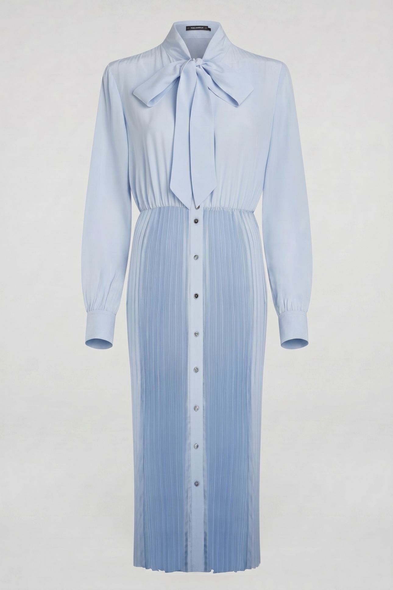 PLEATED SHIRT DRESS KENTUCKY BLUE 3