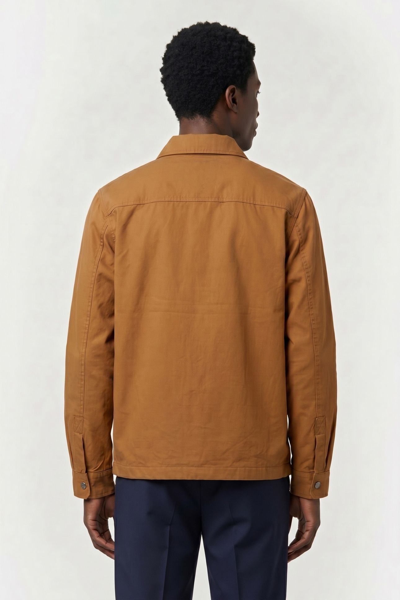 HERRINGBONE UTILITY OVERSHIRT WHEAT BOOT 2