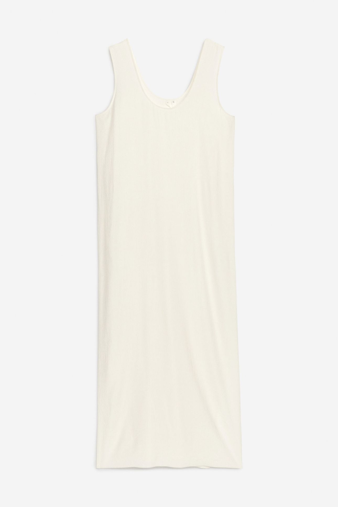 ZELIA CRINKLED ECOVERO DRESS WHITE 3
