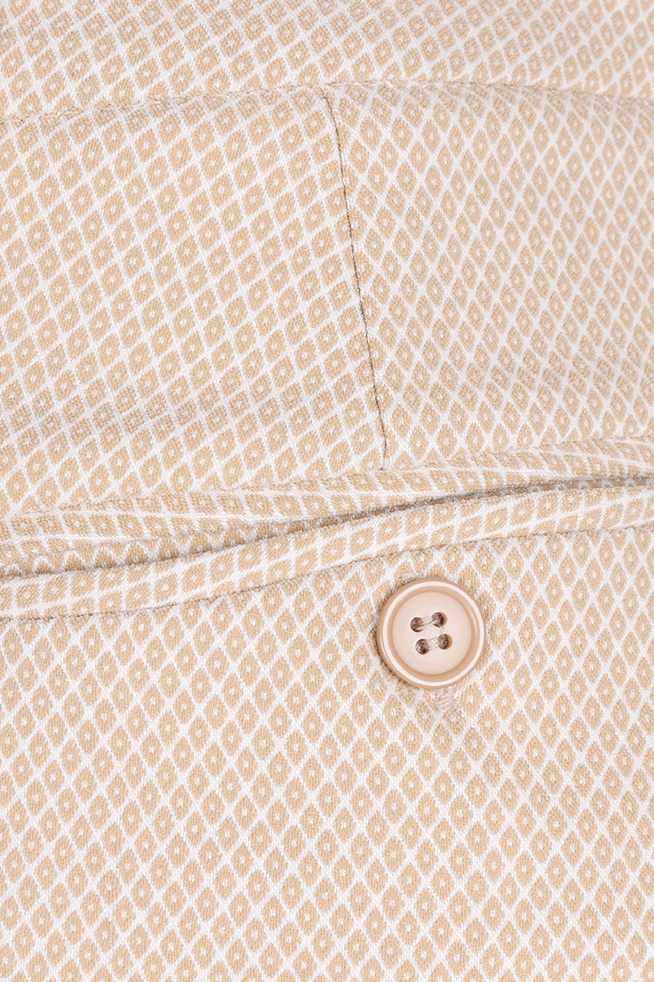 TROUSERS JACQUARD SQUARE SAND 10