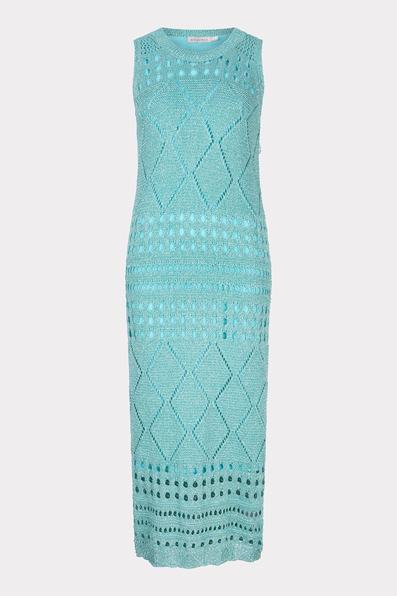 DRESS FANCY OPEN KNIT LUREX LAGOON 4