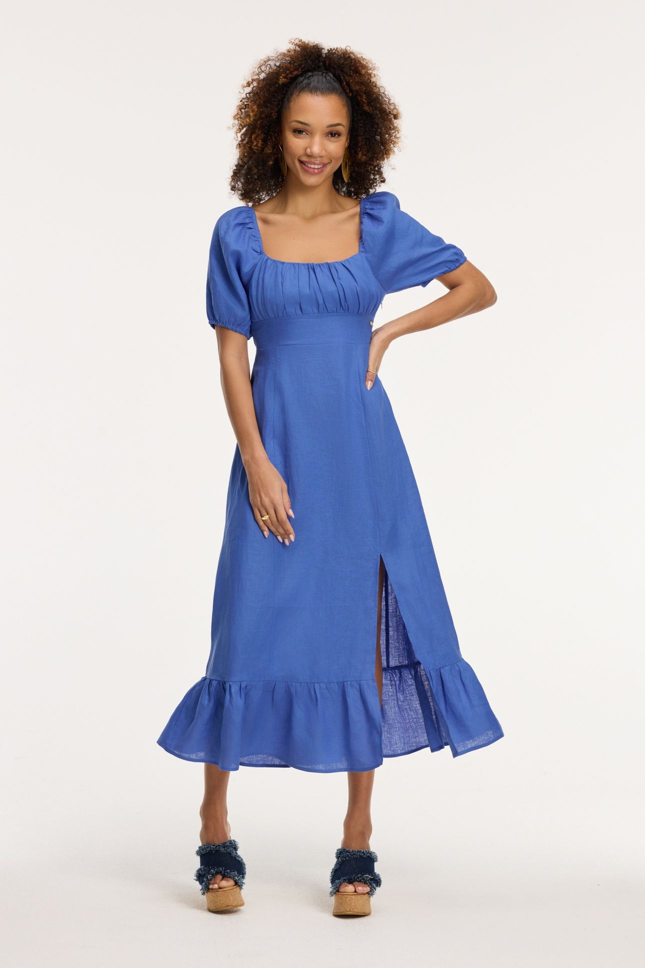 JESS DRESS BEACH BLUE 1