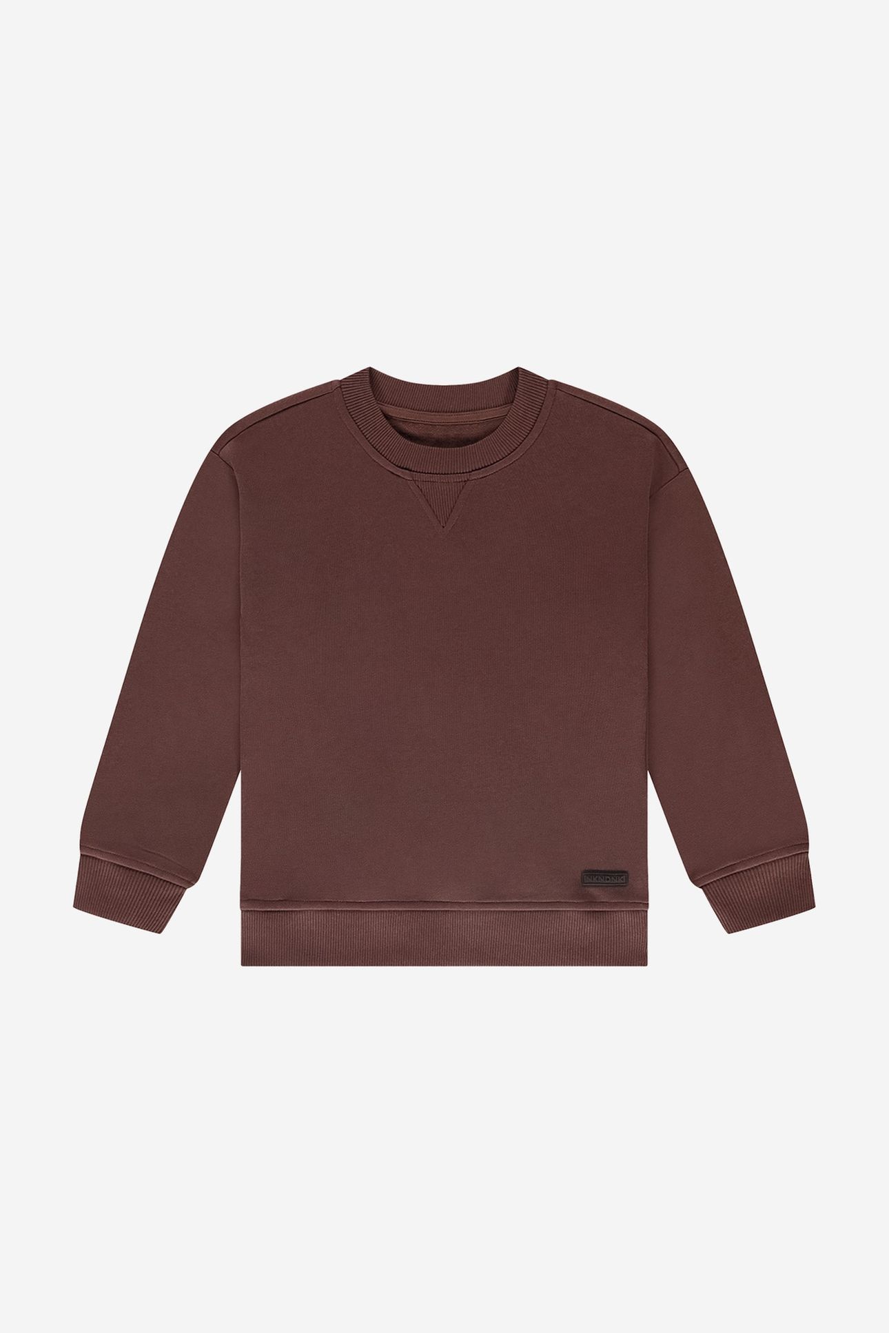 CRACKED SWEATSHIRT FLOWERFIELD BROWN 1