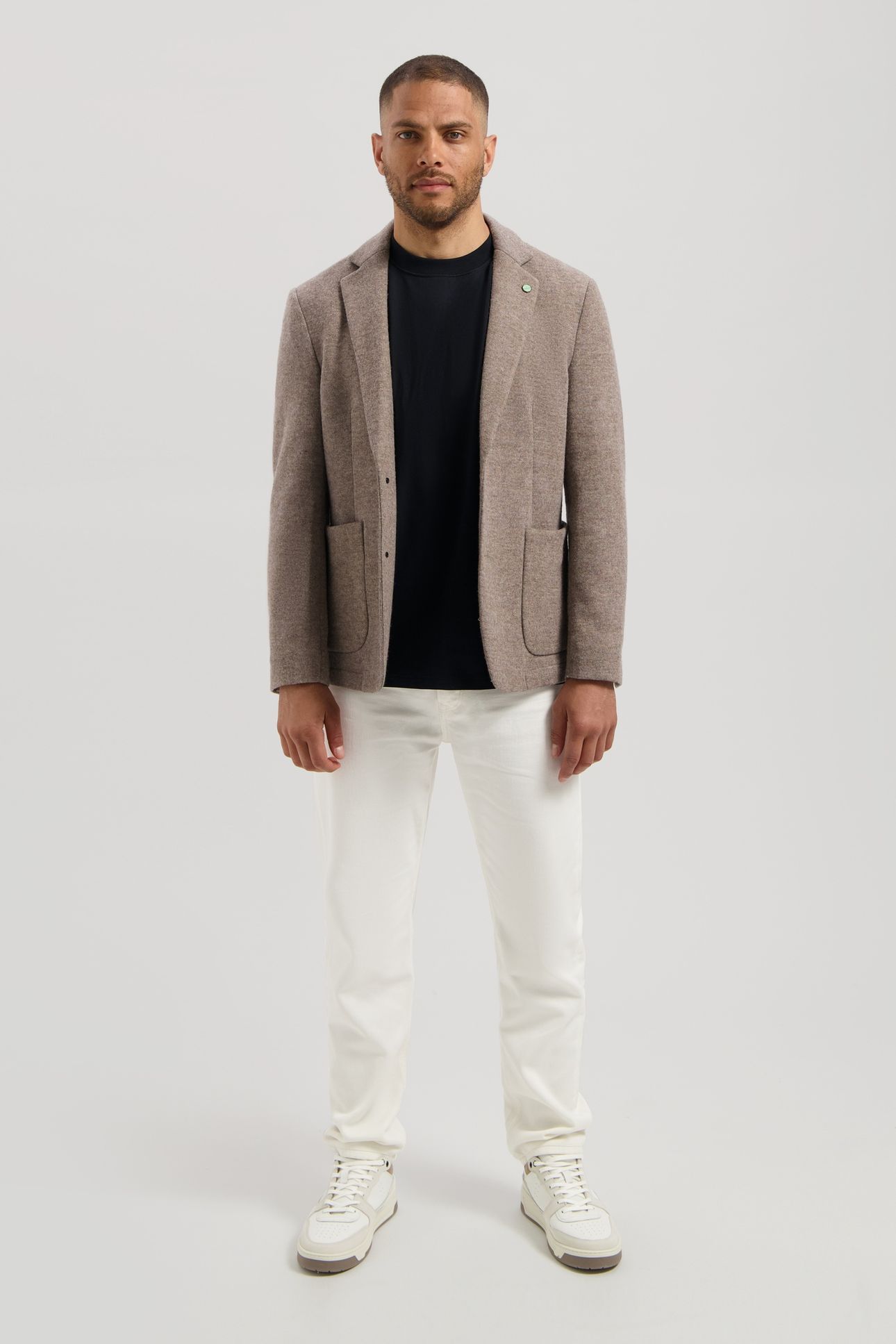 DS_SIMMON KNIT BLAZER VINTAGE KHAKI 2