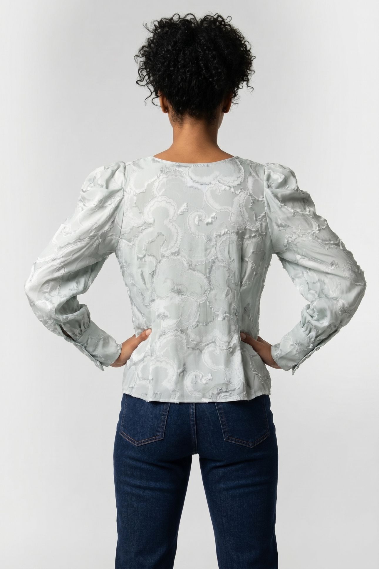 TRISH BLOUSE TURQUOISE 2