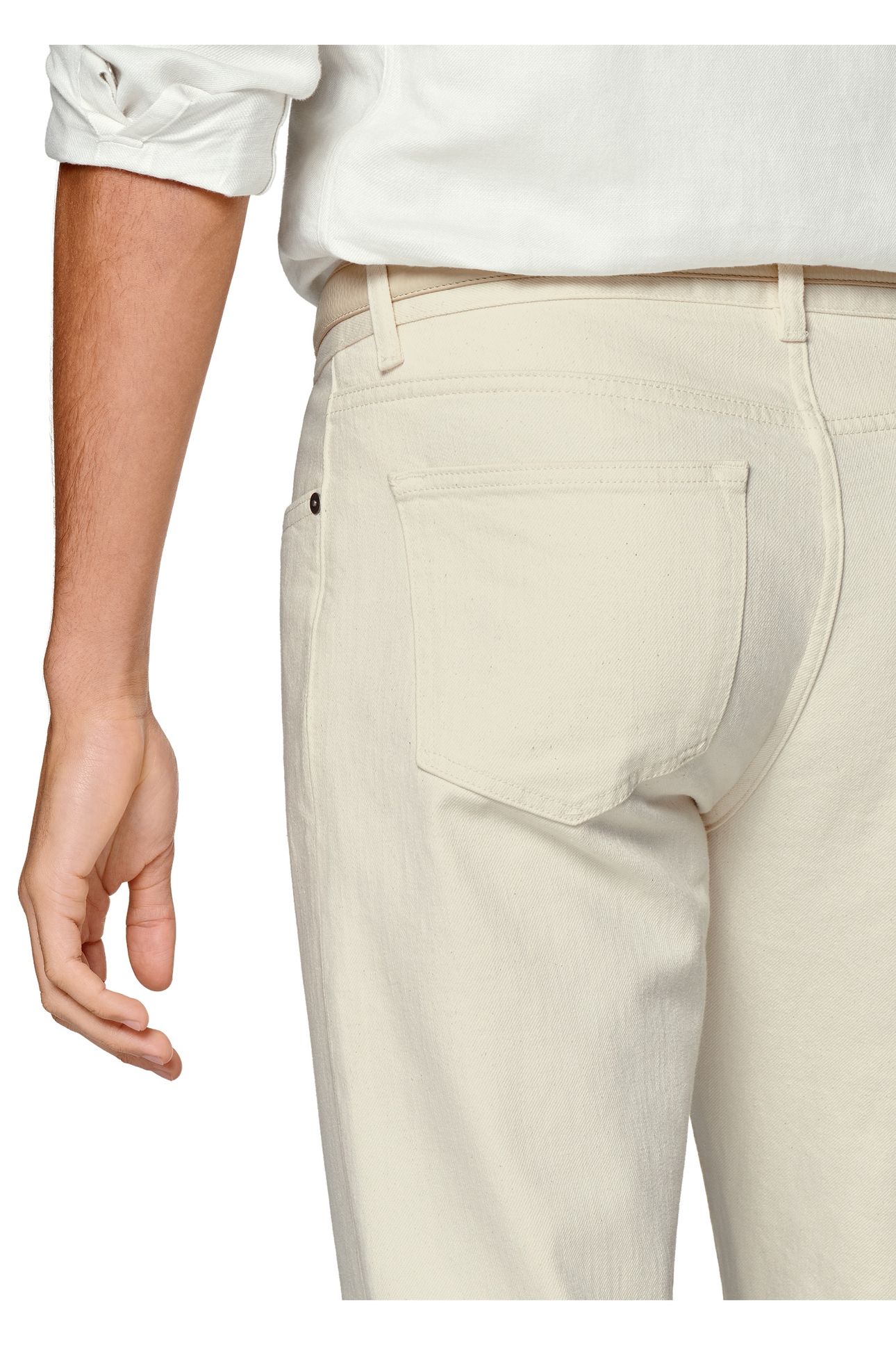 CHARLES-ECRU-DENIM CHINO, DENIM AND SHORTS OFF-WHITE 6